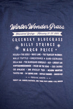 Load image into Gallery viewer, Line-up T-Shirt - WinterWonderGrass Steamboat 2020, Navy, Adult Unisex
