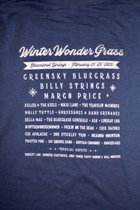 Line-up T-Shirt - WinterWonderGrass Steamboat 2020, Navy, Adult Unisex