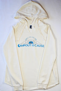 V-Neck Hooded Sweatshirt - Campout for the Cause