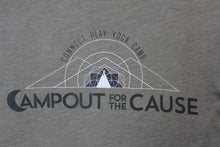 Load image into Gallery viewer, T-Shirt - Campout for the Cause Olive Hut Tee, Adult, Unisex
