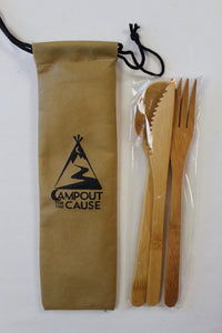 Wooden Utensil Set - Campout for the Cause