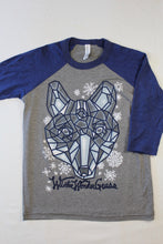 Load image into Gallery viewer, 3/4 Sleeve - WinterWonderGrass, Youth Shirt, Wolf
