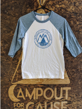 Load image into Gallery viewer, 3/4 Sleeve Campout for the Cause - Youth T-Shirt
